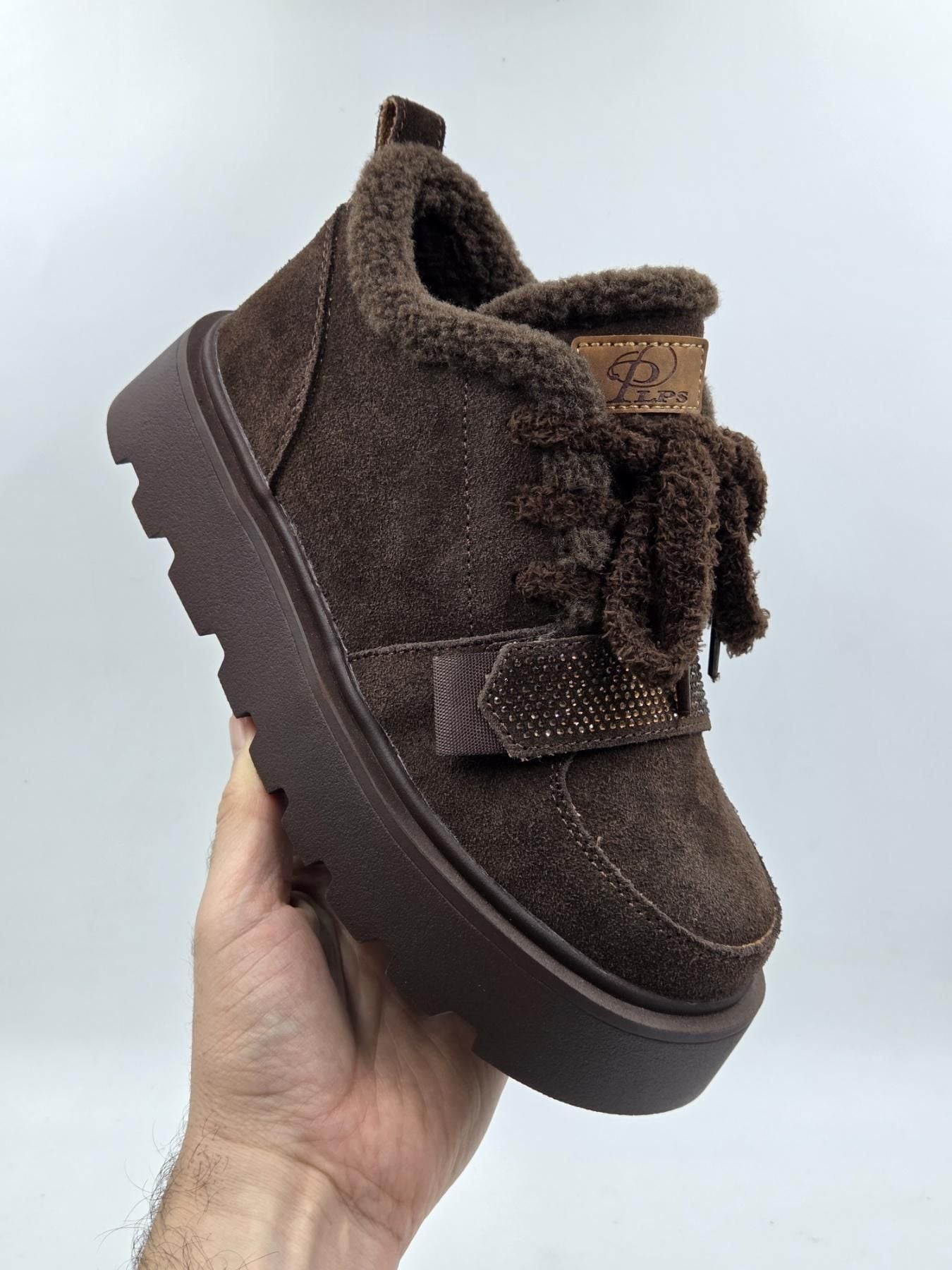 Бот коричн.замш.ш. 2810-4 плпс китай 36(р)