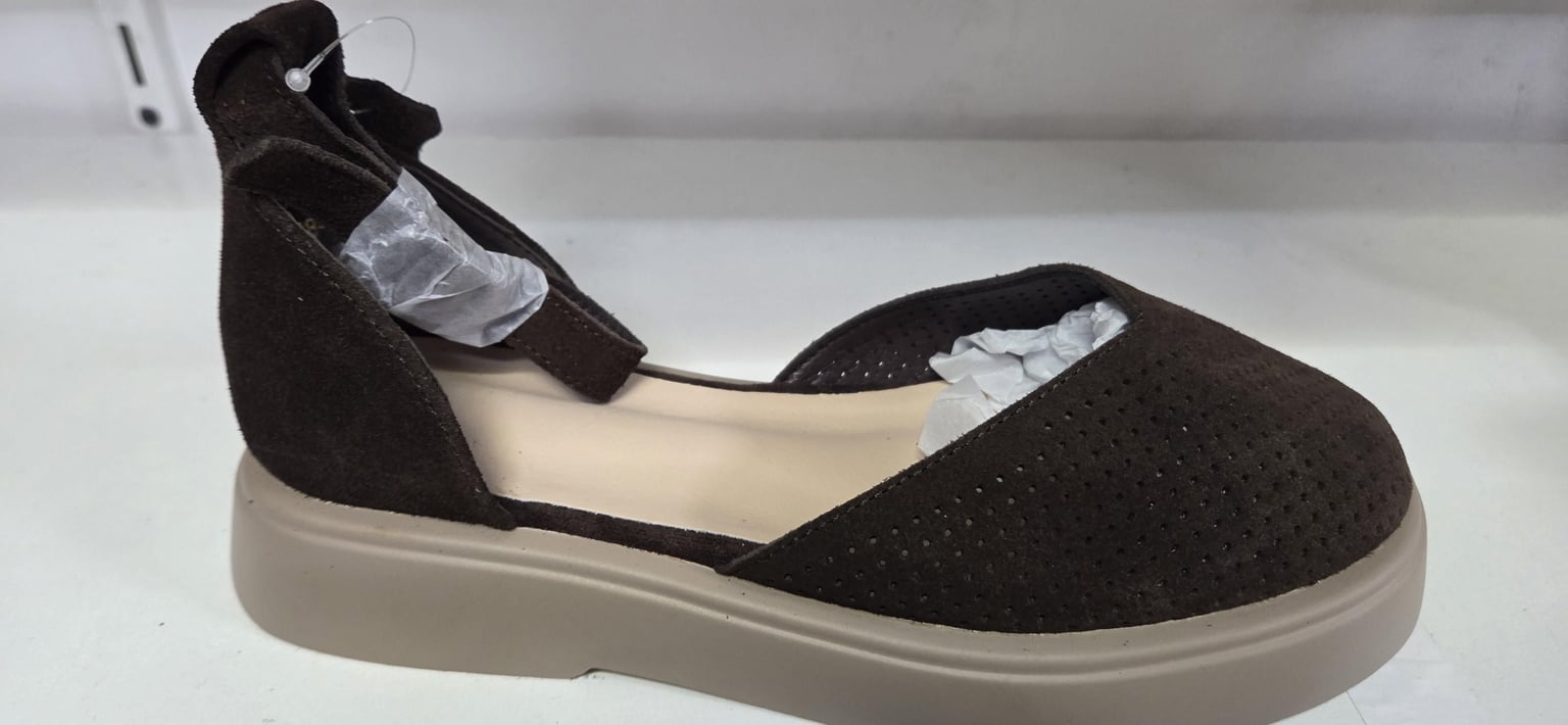 Босоніжки коричн.замш 738-12 меделі китай 36(р)