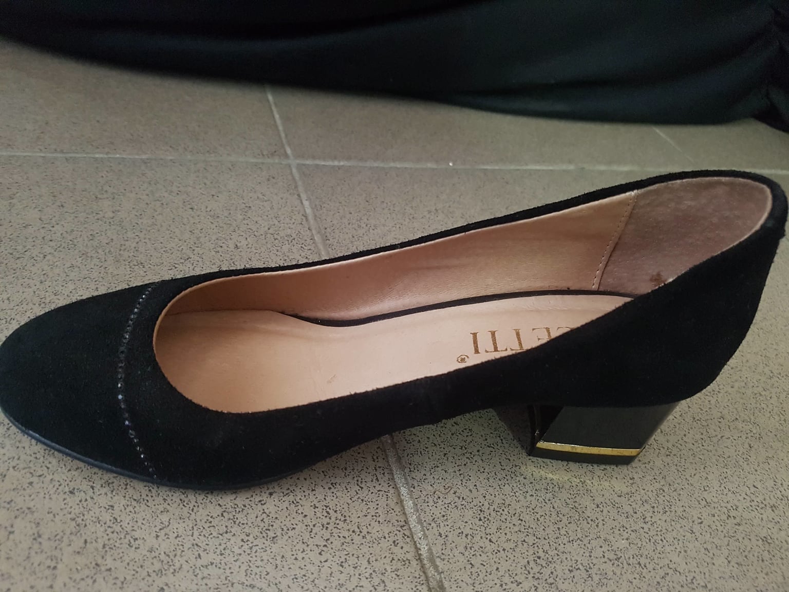 Туфли черн.замш 55-15 фолетти харьков 38(р)