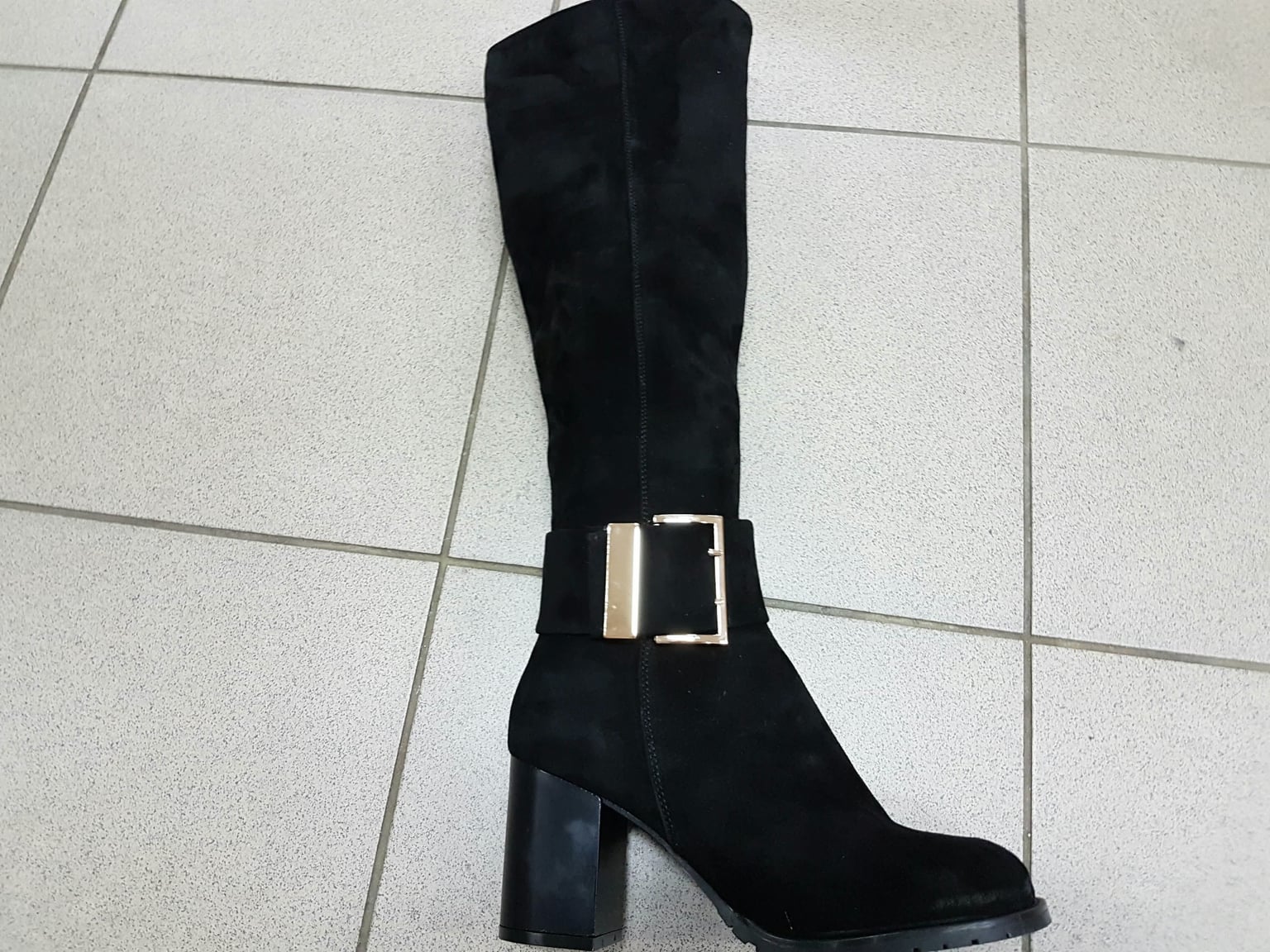 Сапог черн.замш.б. 2343 лидер житомир 39(р)