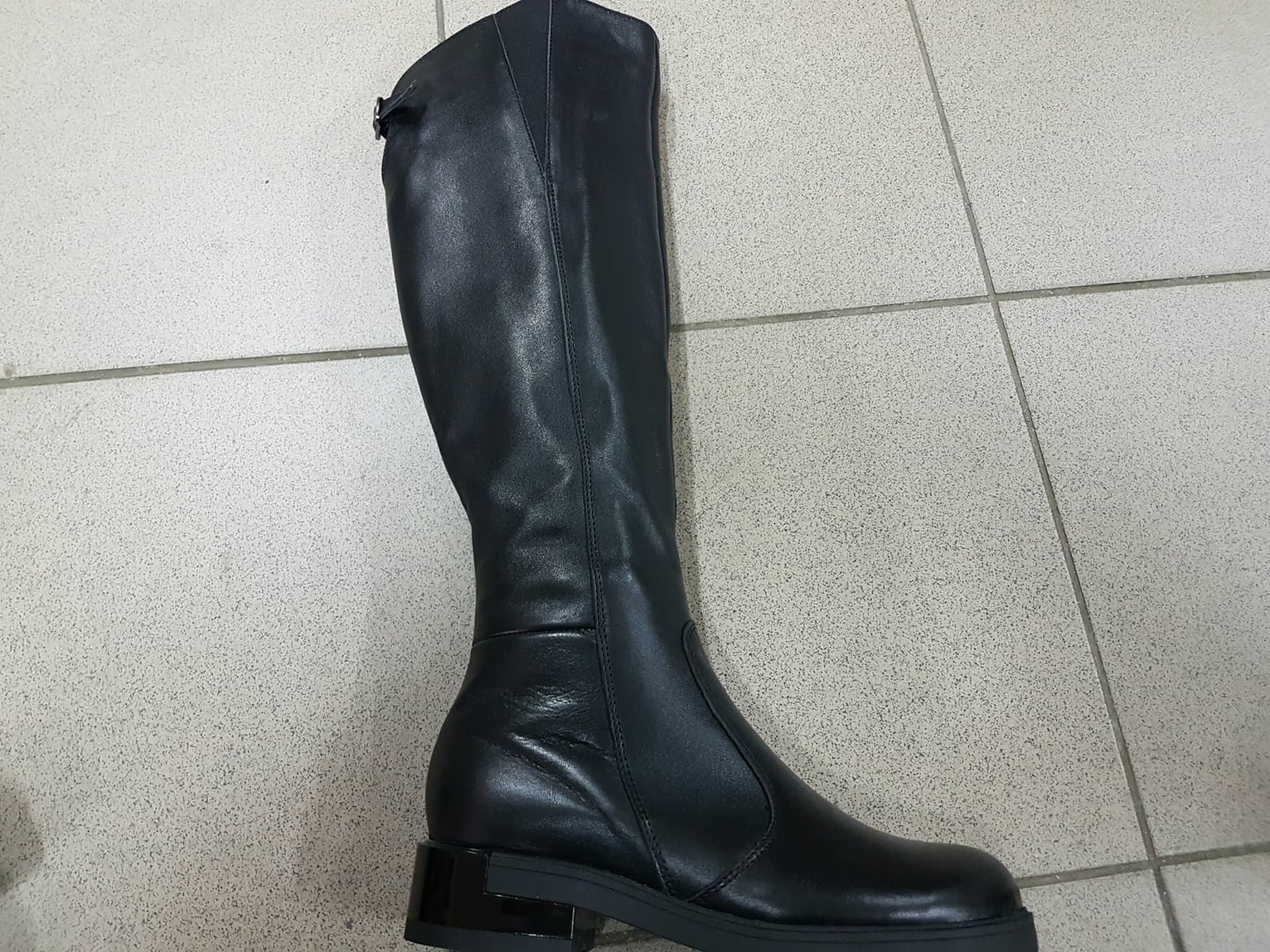 Ботфорт черн.кожа.ш 16280 Алтея житомир 38(р)