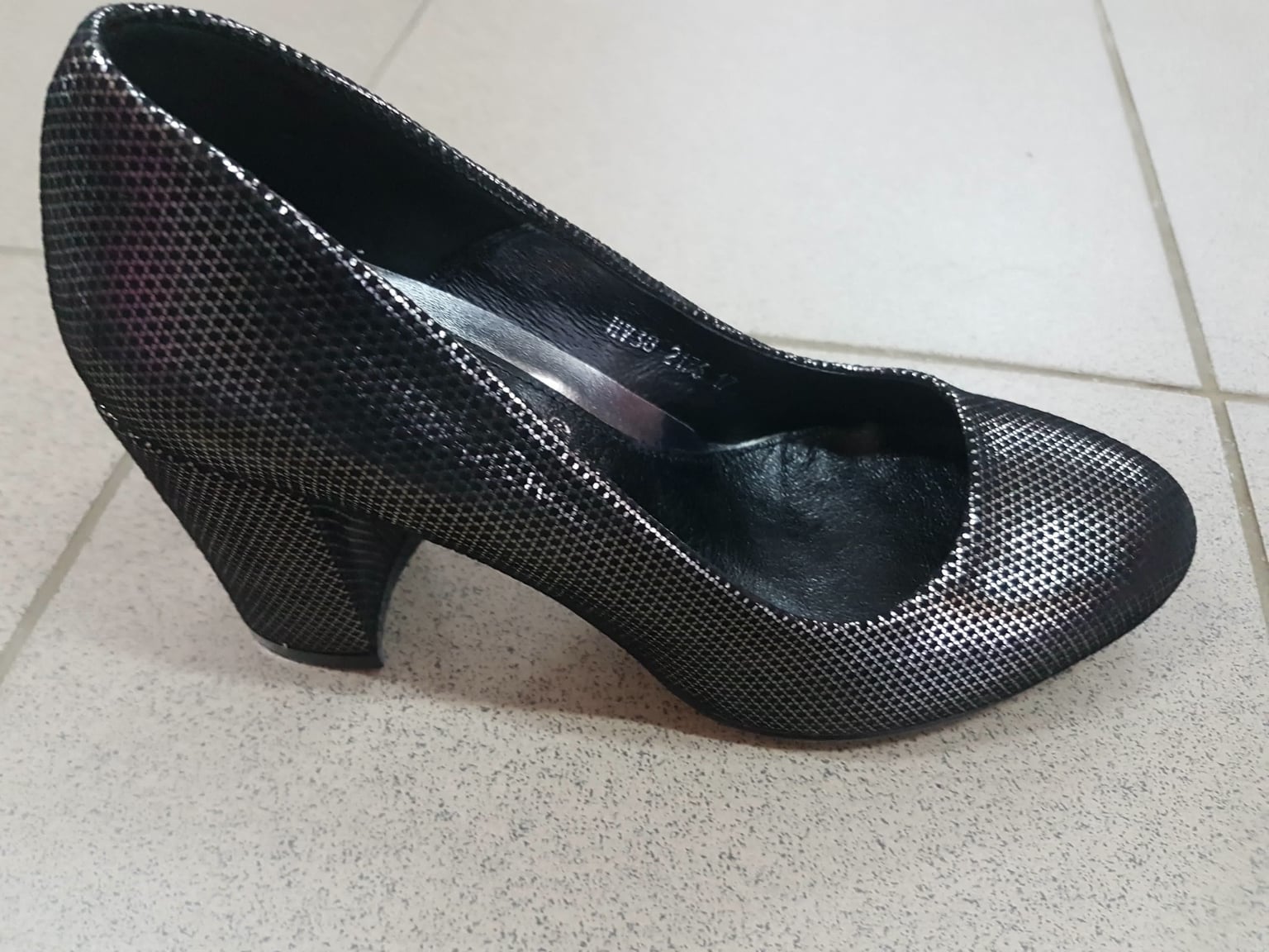 Туфли черн.замш.серебро 2176 лидер житомир 39(р)