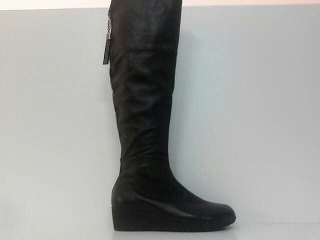 Ботфорт черн . кожа..ш 2370 фолетти харьков 36(р)